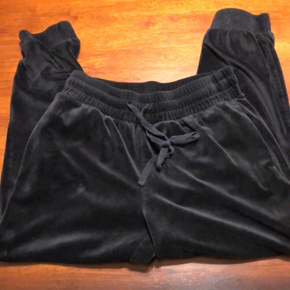 EXPRESS High Waisted Velour Joggers - Picture 3 of 6